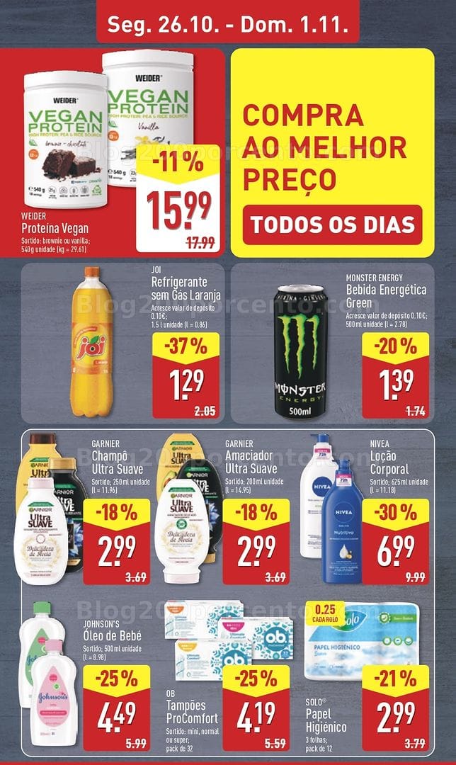 Antevisão Folheto ALDI Promoções de 26 outubro a 1 novembro